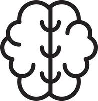 Brain idea symbol icon vector image. Illustration of the creative intelligence think design image. EPS 10