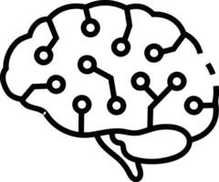 Brain idea symbol icon vector image. Illustration of the creative intelligence think design image. EPS 10