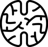 Brain idea symbol icon vector image. Illustration of the creative intelligence think design image. EPS 10
