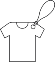 Price tag t-shirt label line icon png