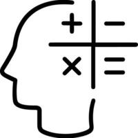 Brain idea symbol icon vector image. Illustration of the creative intelligence think design image. EPS 10