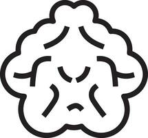 Brain idea symbol icon vector image. Illustration of the creative intelligence think design image. EPS 10