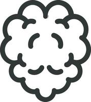 Brain idea symbol icon vector image. Illustration of the creative intelligence think design image. EPS 10