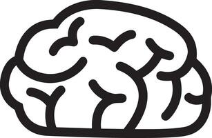 Brain idea symbol icon vector image. Illustration of the creative intelligence think design image. EPS 10