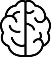 Brain idea symbol icon vector image. Illustration of the creative intelligence think design image. EPS 10