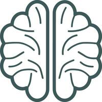 Brain idea symbol icon vector image. Illustration of the creative intelligence think design image. EPS 10