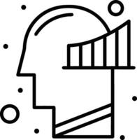 Brain idea symbol icon vector image. Illustration of the creative intelligence think design image. EPS 10