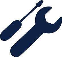 Screwdriver repair icon symbol vector image. Illustration of the fix toolkit design image. EPS 10