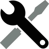 Screwdriver repair icon symbol vector image. Illustration of the fix toolkit design image. EPS 10