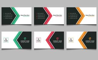 Elegant clean abstract unique modern corporate identity creative professional company name visiting business card template design. vector