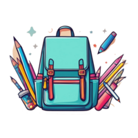 Free school supplies and accessories png. Back to school, Ai Generative png