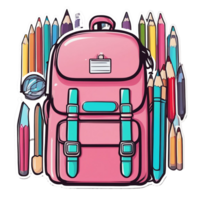 Free school supplies and accessories png. Back to school, Ai Generative png