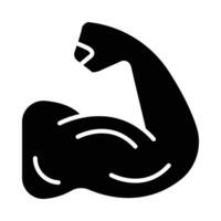 Muscle Vector Glyph Icon For Personal And Commercial Use.