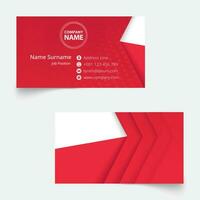 Poland Flag Business Card, standard size 90x50 mm business card template. vector