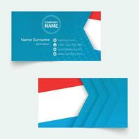 Luxembourg Flag Business Card, standard size 90x50 mm business card template. vector