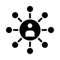 Networking Vector Glyph Icon For Personal And Commercial Use.