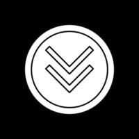 Chevron Down Vector Icon Design