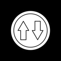 Up and Down Arrow Vector Icon Design