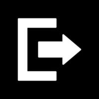 Exit Vector Icon Design