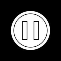 Pause Vector Icon Design