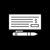 Cheque Vector Icon Design