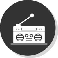 diseño de icono de vector de radio