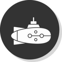 Submarine Vector Icon Design