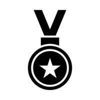 Medal Vector Glyph Icon For Personal And Commercial Use.