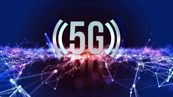 5g netwerk achtergrond video