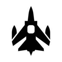 Fighter Vector Glyph Icon For Personal And Commercial Use.
