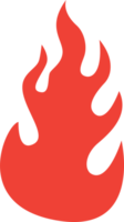 illustration of red fire png