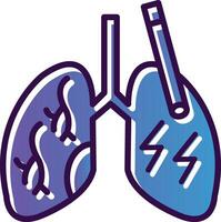 diseño de icono de vector de pulmones