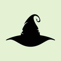 Mysterious Silhouette of a Witch Head vector