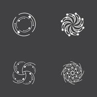 Circle Ring swirl Abstract Logo Vector