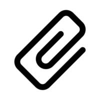 Paperclip Vector Glyph Icon For Personal And Commercial Use.