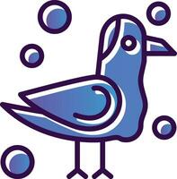 Seagull Vector Icon Design