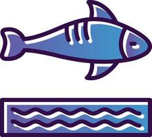 diseño de icono de vector de pescado