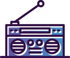 diseño de icono de vector de radio