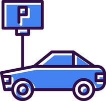 Car Parking Vector Icon Design