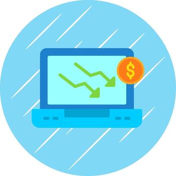 Decrease Vector Icon Design