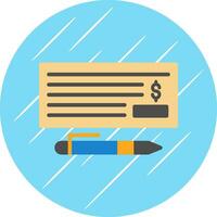 Cheque Vector Icon Design