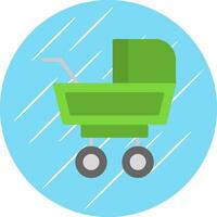 Baby Buggy Vector Icon Design