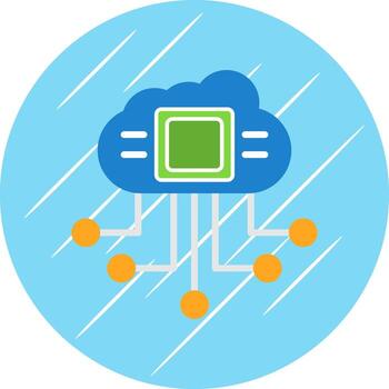 Cloud Computing Vector Icon Design