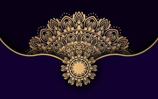 Luxury ornamental mandala design background vector