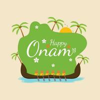 Happy Onam Festival vector