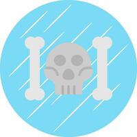 Skull And Bones Vector Icon Design