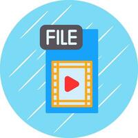 Video FIle Vector Icon Design