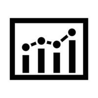 Bar Chart Vector Glyph Icon For Personal And Commercial Use.