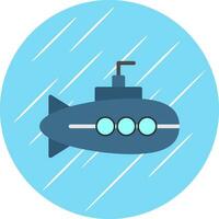 Submarine Vector Icon Design