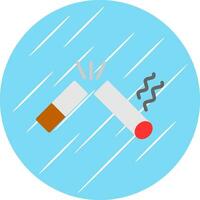 Broken Cigarette Vector Icon Design